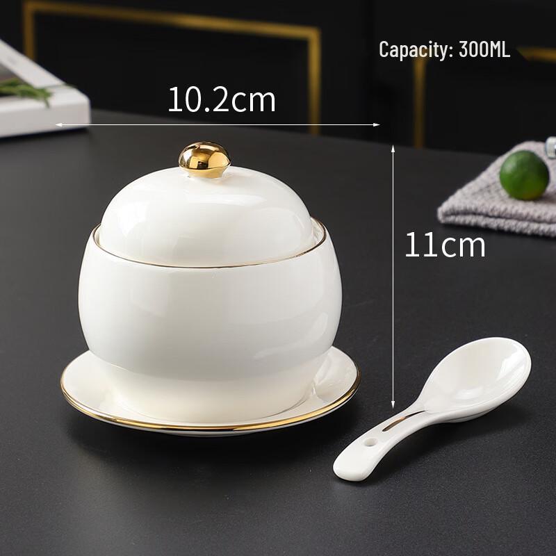 Ceramic Double Boiler Stew Cup Set