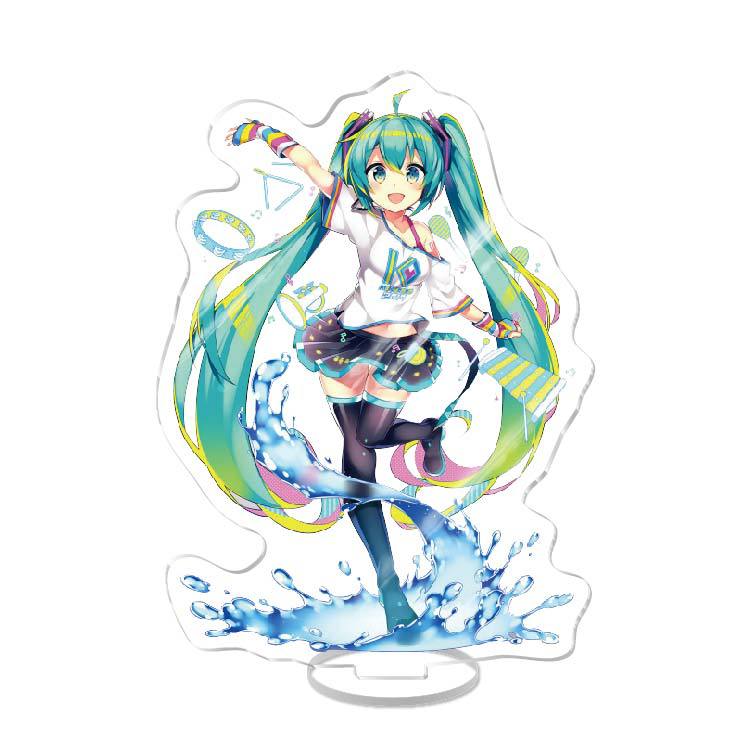 Anime Acrylic Stand Double Sided Artwork  Hatsune Miku Sakura Miku School Campus Figure Merchandise Otaku Collection
