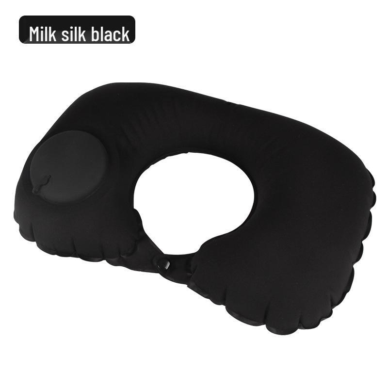 Inflatable U-Shaped Travel Pillow Set: Portable Neck Support for Airplane Journeys