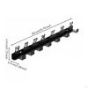 Wall Mount Wrench Organizer Space Saving Numbered Spanner Holder Metal Storage Rack for