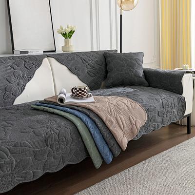 Four Seasons Universal Cotton Quilted Embroidered Sofa Cushion Korean Simple Fabric Non-Slip Sofa Cushion Towel