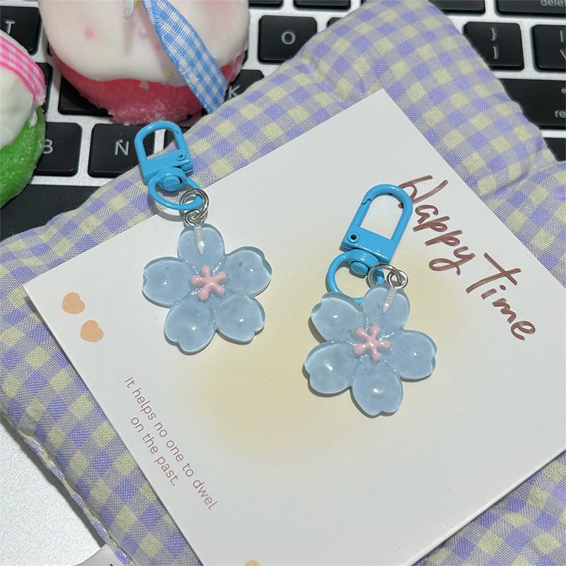 Przezroczysty Wisiorek Kwiat Wiśni Breloczek Dla Dziewcząt Kobiet Brelok Słodki Kreatywny Akcesoria Dekoracyjne do Plecaka Prezenty