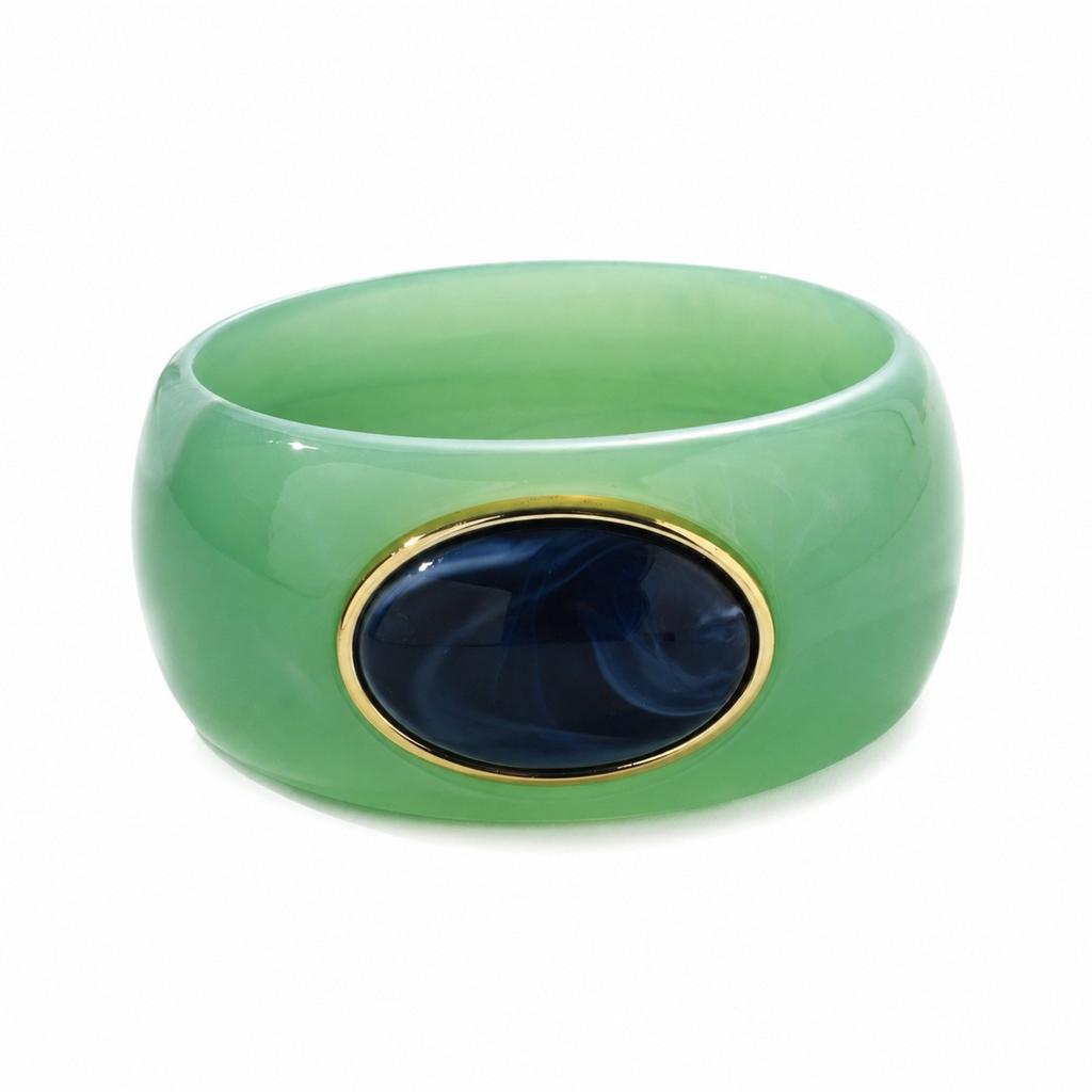 Hot Sale Smudge Coffee Resin Bracelet Ladies Arc Bracelet Girlfriend Ring Fashion Premium Jewelry