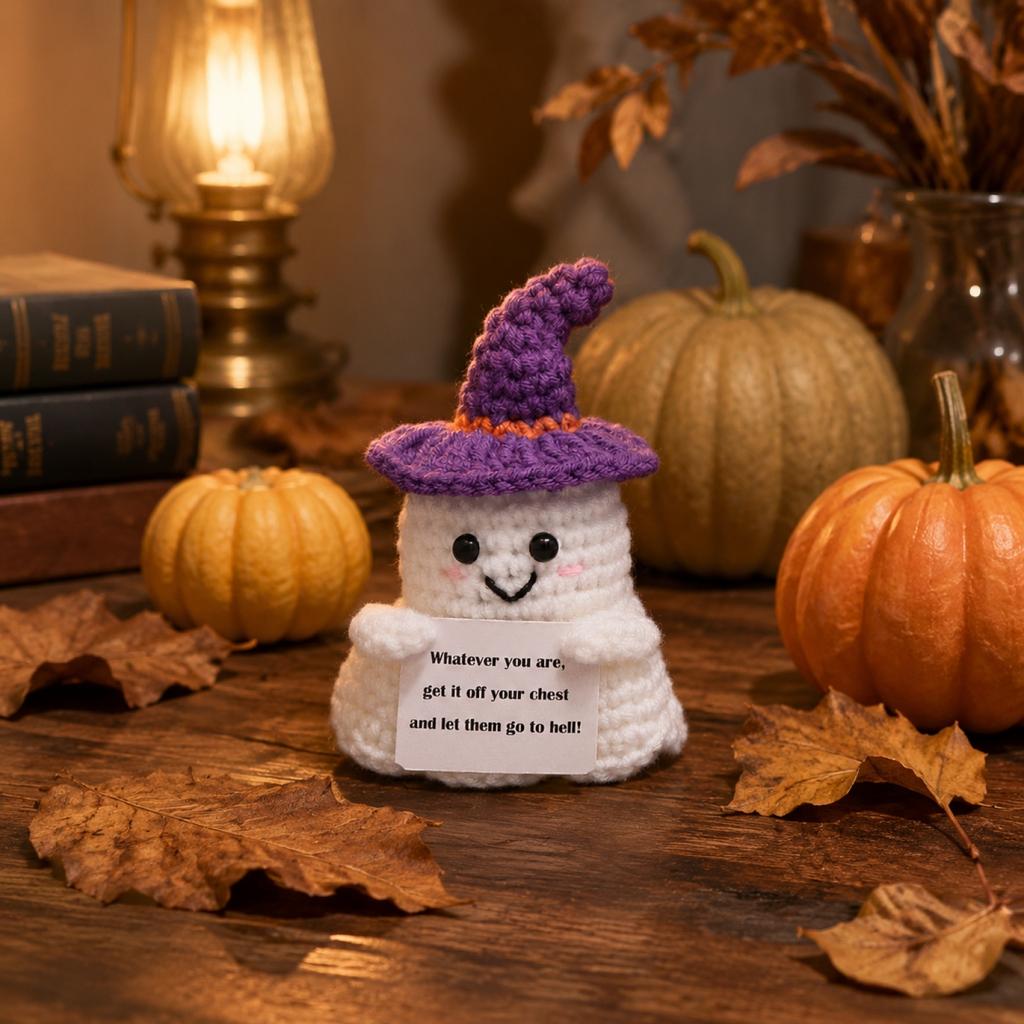 Crochet Halloween Decoration - Yarn Plush Ornament for Party and Home Decor