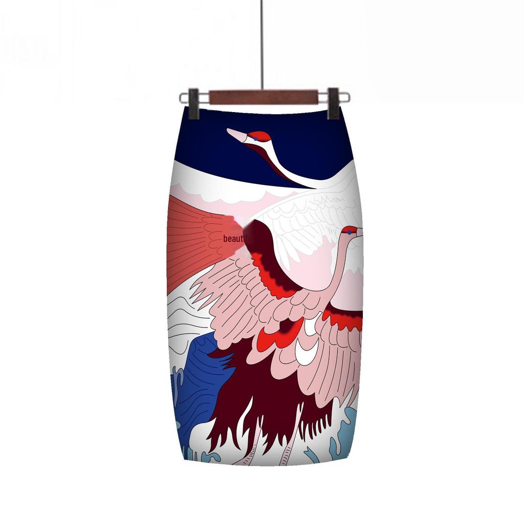 Digital Print Mid-Length Women's Skirt - Chic and Trendy