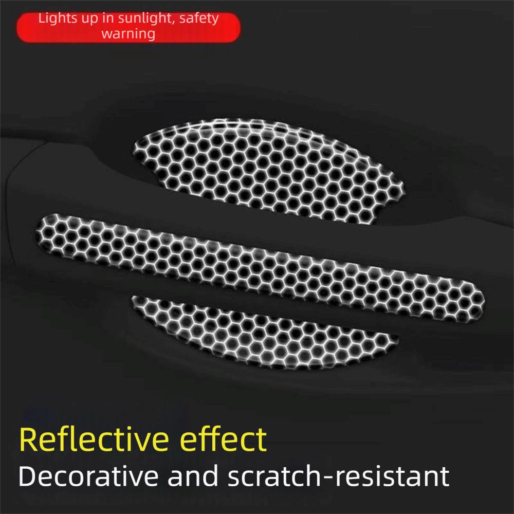 Reflective Door Handle Protective Strip Anti Scratch Anti Scratch Accessories  Door Bowl