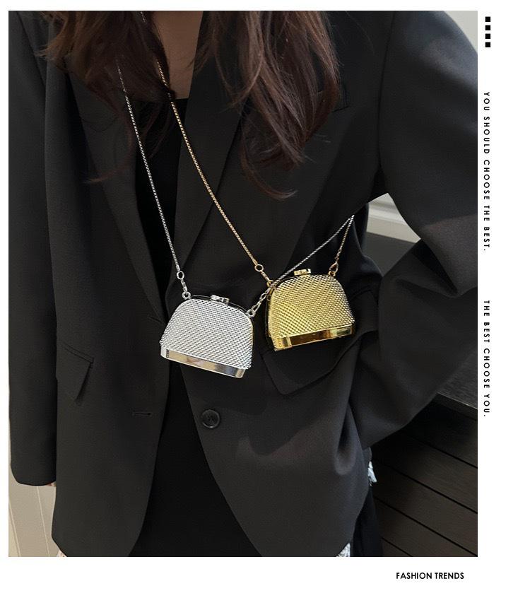2025 Women's European & American Fashion Shiny Chain Crossbody Shoulder Bag