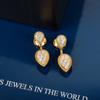New Fashion Classic High Quliaty Hot Brands of Jewelry for Women Water Luxury Earrings in Gold Color Designer Stud Earrings