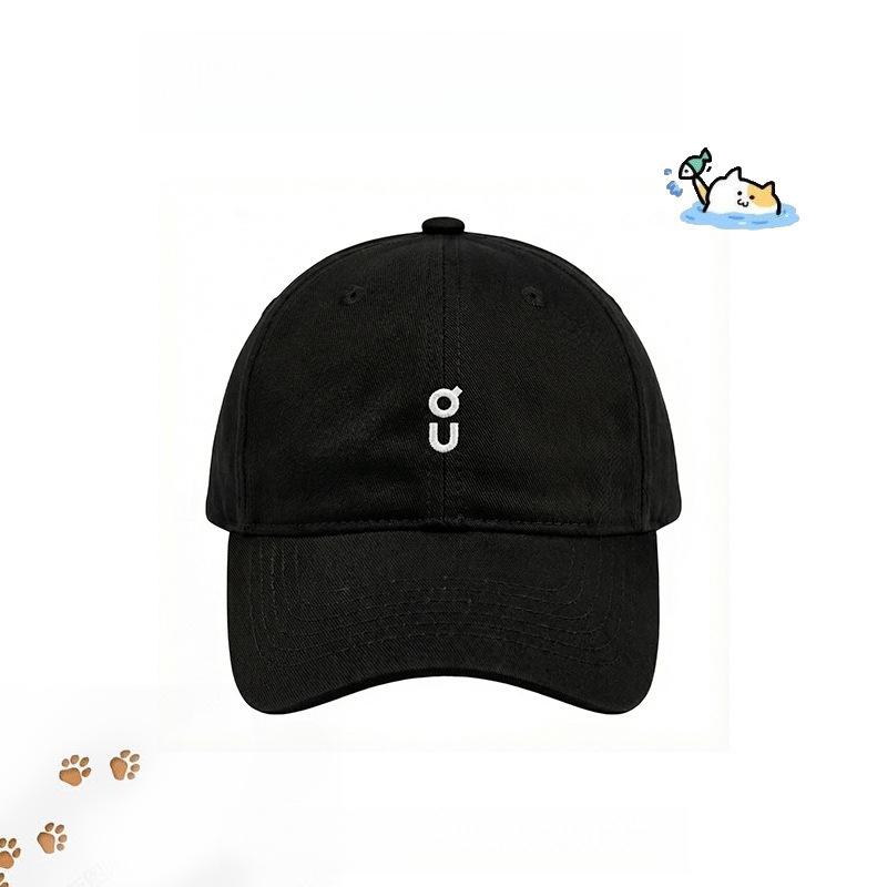 Letter Embroidered Baseball Cap Women'S Spring And Summer Hat Sunshade Peaked Cap Tide Shows Small Face