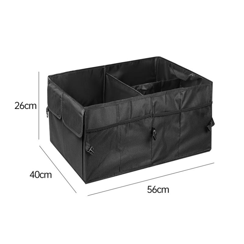 Collapsible Car Trunk Storage Box Large Capacity Multi Pockets Car Storage Container Super Durable Cargo Auto Storage Tool