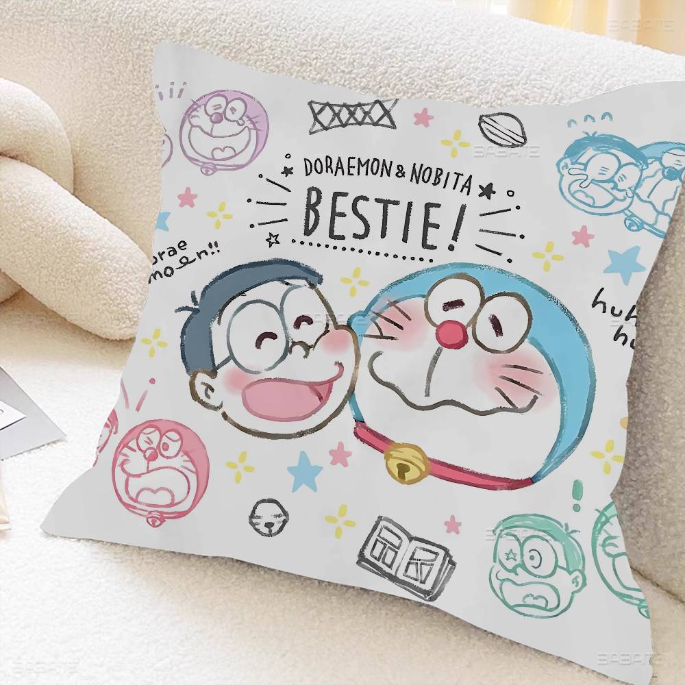 Funny DDoraemons Cartoon Pillow Gift Home Office Decoration Pillow Bedroom Sofa Car Cushion CoverPillow Case