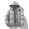 Fake Two-piece Cotton Jacket for Men In Winter New American Casual Hooded Thickened Warm Cotton Jacket