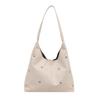 Crescents Shoulder Bags for Women Cute Hoboes Toted Handbag Under the Arm Purses Punk Rivet Clutches Purse with Buckles