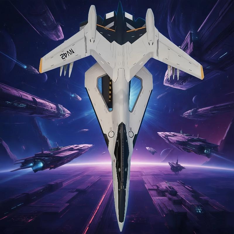 1: 72 Nantianmen Plan Xuan Nv Aerospace Fighter Alloy Aircraft Model Simulation Science Fiction Fighter Exquisite Collection