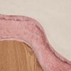 Non Slip Artificial Rabbit Fur Rug OLITE Pink