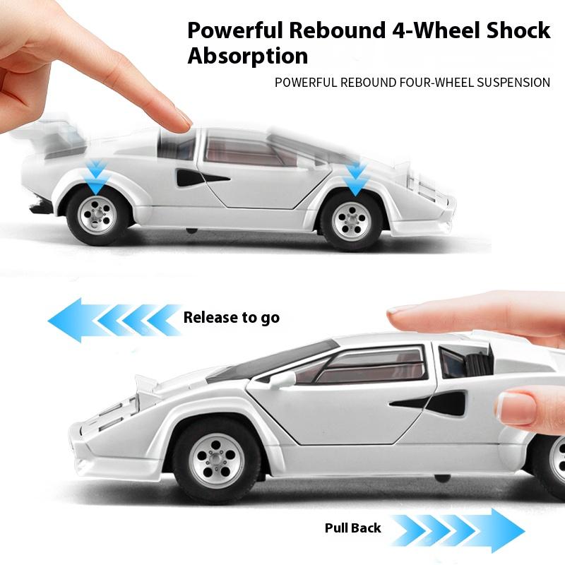 1:24 Lamborghini LP500S Alloy Model Toys, Cool Desktop Decorations, Exquisite Ornaments, Halloween/Christmas/Birthday Gifts