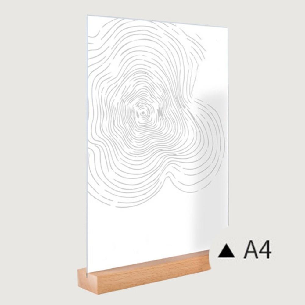 Highly Transparent Menu Sign Holder Slant/straight Groove Acrylic Table Number Holder Restaurant