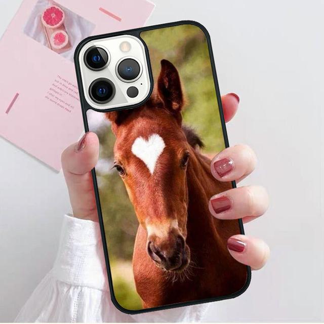 Horse Animal Running Cool Coque Shell For iPhone 17 Air 15 16 14 13 12 Pro Max 11 Pro Max Plus Phone Case Cover