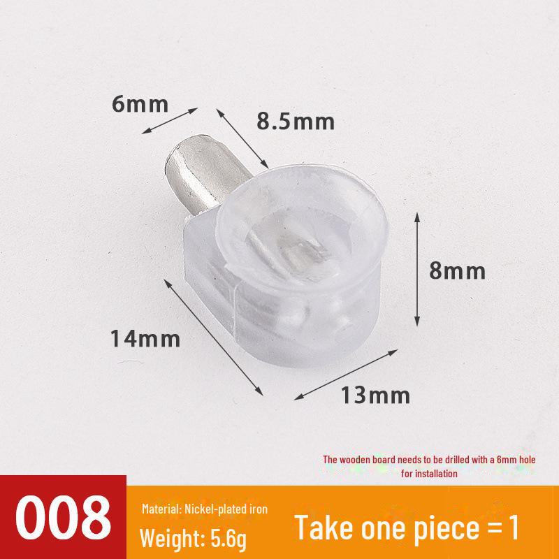 Transparent Movable Wardrobe Panel Bracket for Glass or Wooden Partition