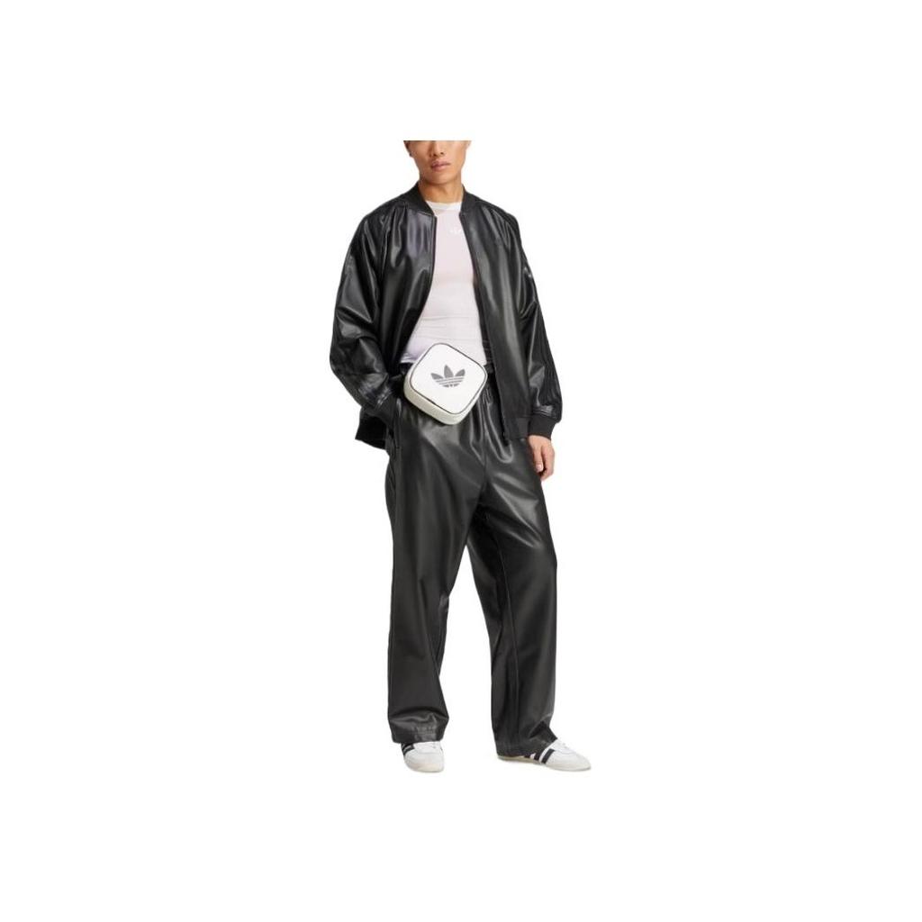 Adidas Originals American Vintage Simple Solid Color Sports Casual Loose Jacket Men Jacket Black JC8220