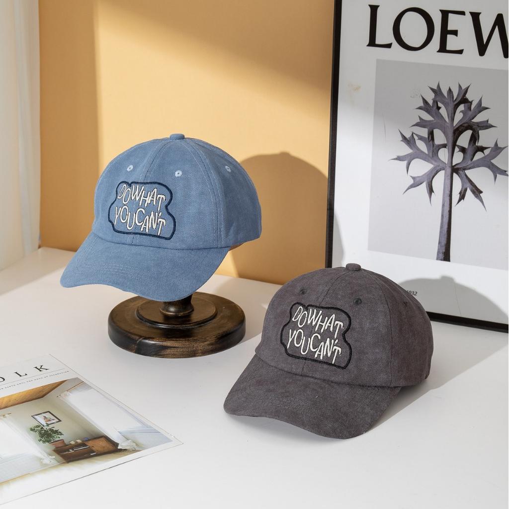 New letter embroidered breathable baseball cap sun hat versatile face cap