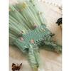Mädchen-Traumhaftes Dreidimensionales Schmetterlingsflügelkleid, Süßes Mehrfarbiges Blumenbesticktes Netz-Prinzessinnenkleid für Sommer-Geburtstagspartys