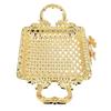 2pcs Alloy Dessert Serving Tray With Base Handle Cupcake Display Stand  Wedding Celebration