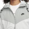 Nike Sportswear Windrunner Logo Embroidered Color Block Loose Casual Hooded Jacket Men jackets Iridescent-Green FB8618-330