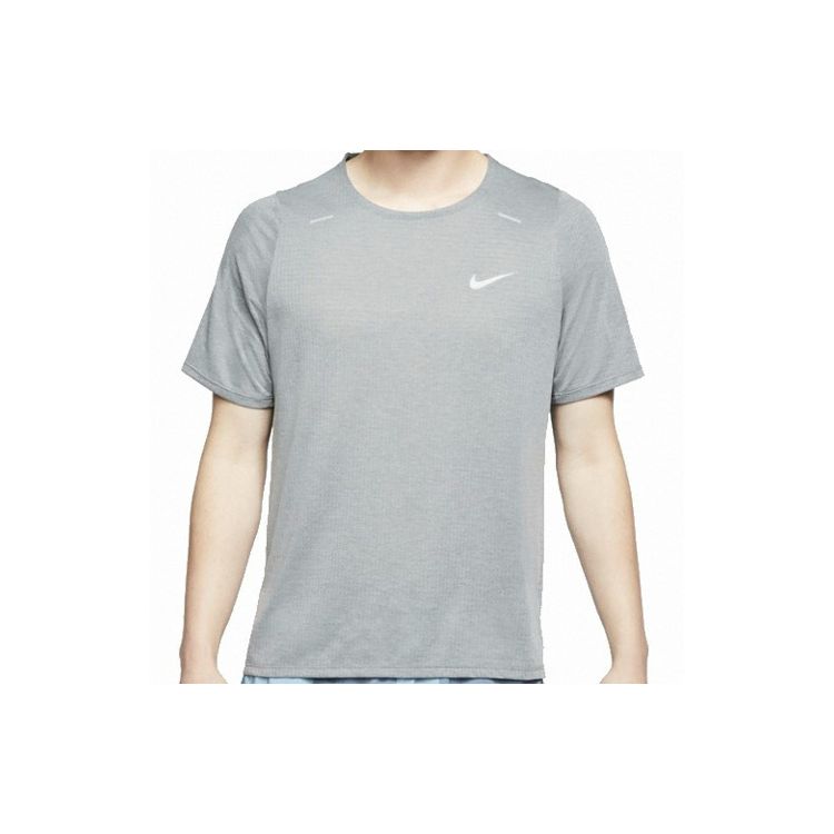 

Мужская дышащая футболка с короткими рукавами для бега Nike Rise 365 дымчато-серая CJ5421-097