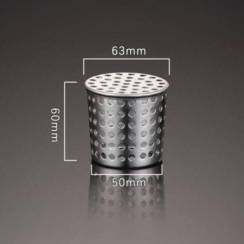 Stainless Steel Anti Clogging Drain Cover Insert Filter for PVC Pipe Cap Size 50MM Prevents Hair Blockage Ideal for Kitchen Bathroom