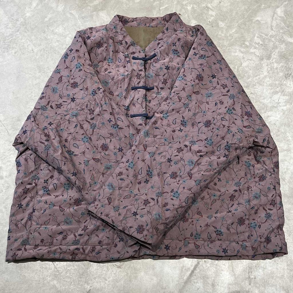 Johnature Women Vintage Winter Button Stand Long Sleeve Coats Patchwork Pockets Female Coats