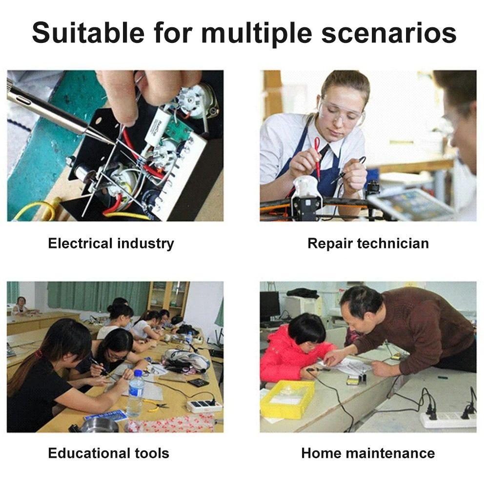 Adjustable Temperature Electronic Welding Repair Tools 80W 80W Soldering Iron Kit  Repair
