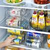 Double-Layer Rolling Beverage Storage Organizer for Fridge