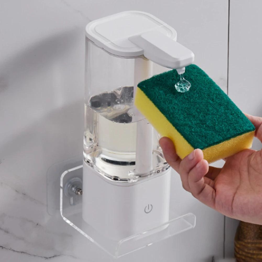 550ML Soap Lotion Dispenser Waterproof Infrared Induction Liquid Soap Pump Dispenser Self Cleaning Kitchen Accessories