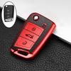 For VW Polo Skoda Octavia A7 Kodiaq Seat Ateca Leon Golf 7 MK7 VII Tiguan Soft TPU Car Key Cover Case Shell Fob Holder Protector