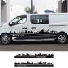 Autocollants de porte de voiture en vinyle, 2 pièces, pour Renault Trafic 3 2 MK1 MK2 MK3, accessoires de réglage, bandes latérales de camping-Car