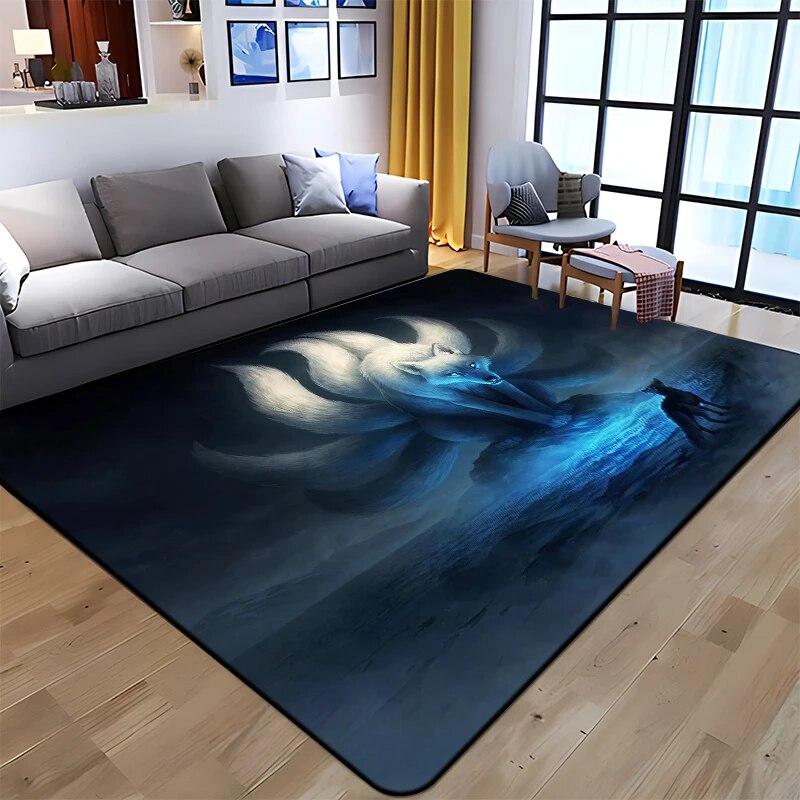 Best Selling Wolf Art Printed Carpet for Living Room Large Area Rug Soft Mat E-sports Chair Carpets Alfombra Gifts Dropshopping