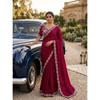 SAREE ELEGANTĂ DE PETRECERE DIN MĂTASE SATINATĂ MALAYEZĂ ROYALĂ