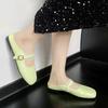Dopamine Word with Mary Jane Shoes Women's Summer New with Skirt Shallow Mouth Single Shoes