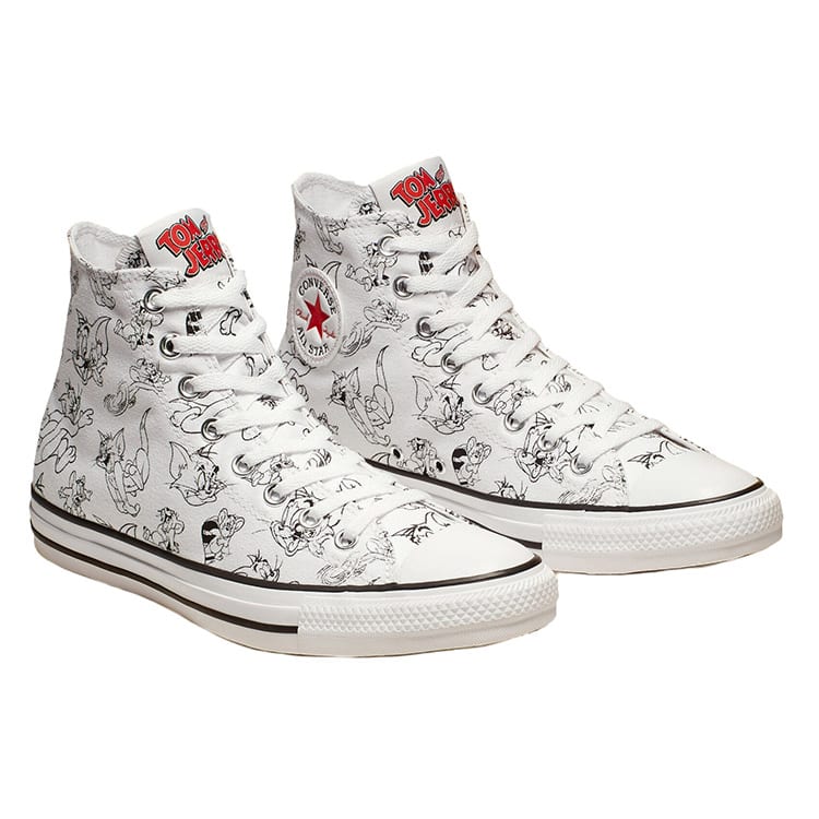 Chuck Taylor All Star Tom and Jerry X Chuck Taylor All Star Converse High 'White' 165736C