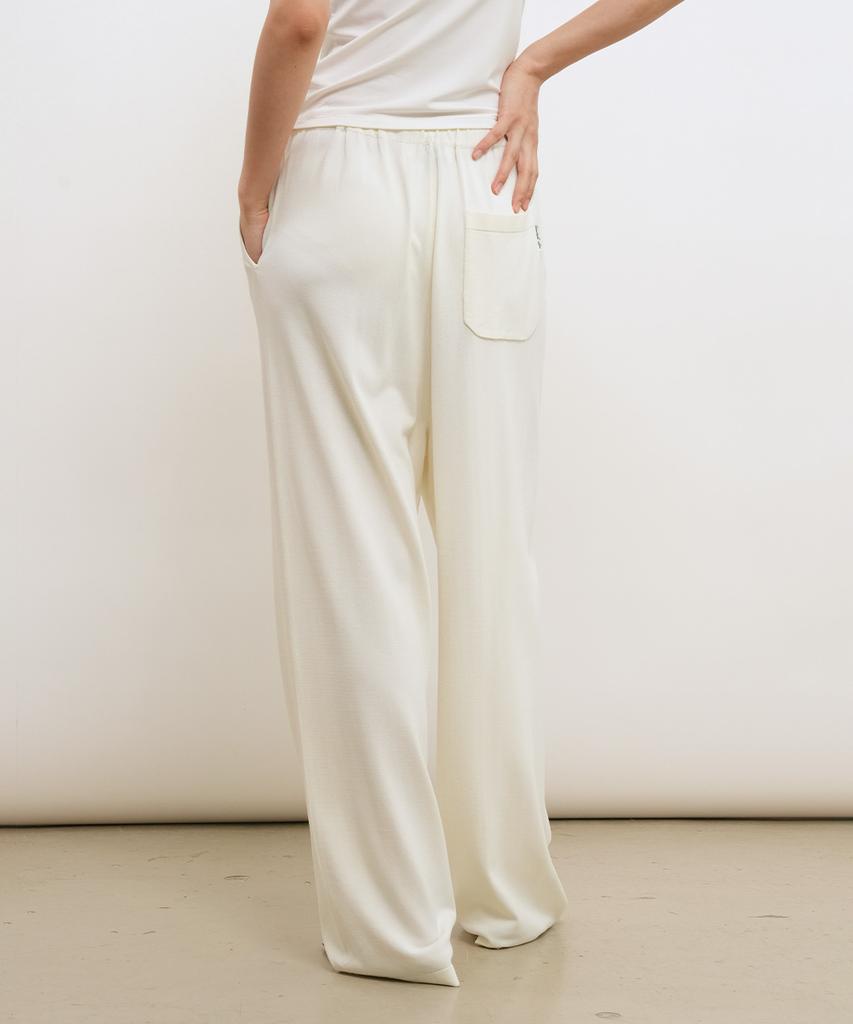 GENERALIDEA Temperature Cut Cool Semi-Wide Knit Pants [Ivory] / Gf2Lpt520