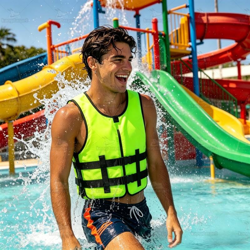 Adjustable Life Jacket for Adults Multi-color Buoyancy Vest for Fishing Boating Swimming Water Sports