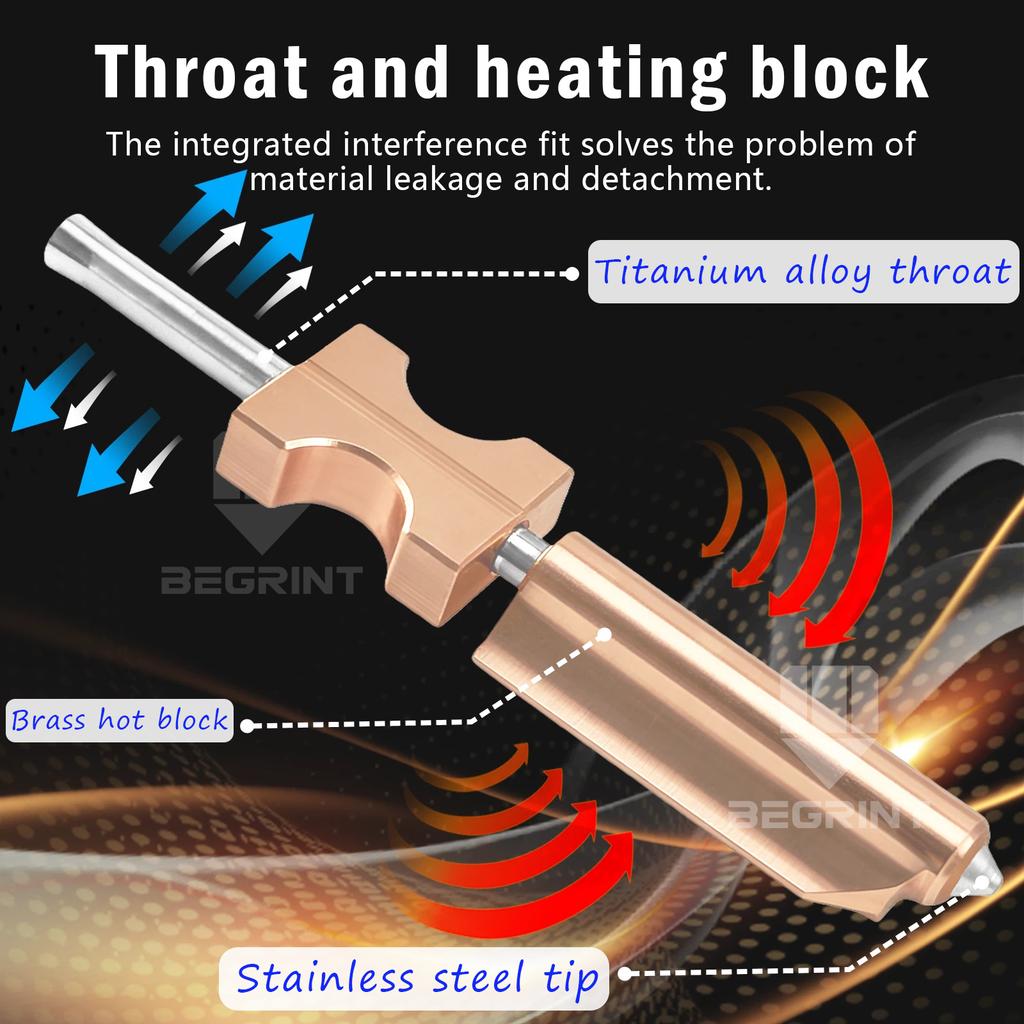 Hardened Steel Nozzle for Flashforge AD5X / ASA, Available in 0.25/0.4/0.6/0.8mm Multiple Sizes, Wear Resistant Premium 3D Parts