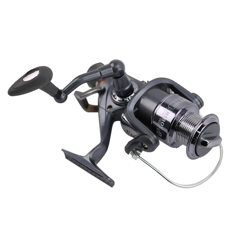 High-Quality Metal Spinning Fishing Reel Double Brake Carp Reel with Dual Drag System 5.1:1 Smooth Performance