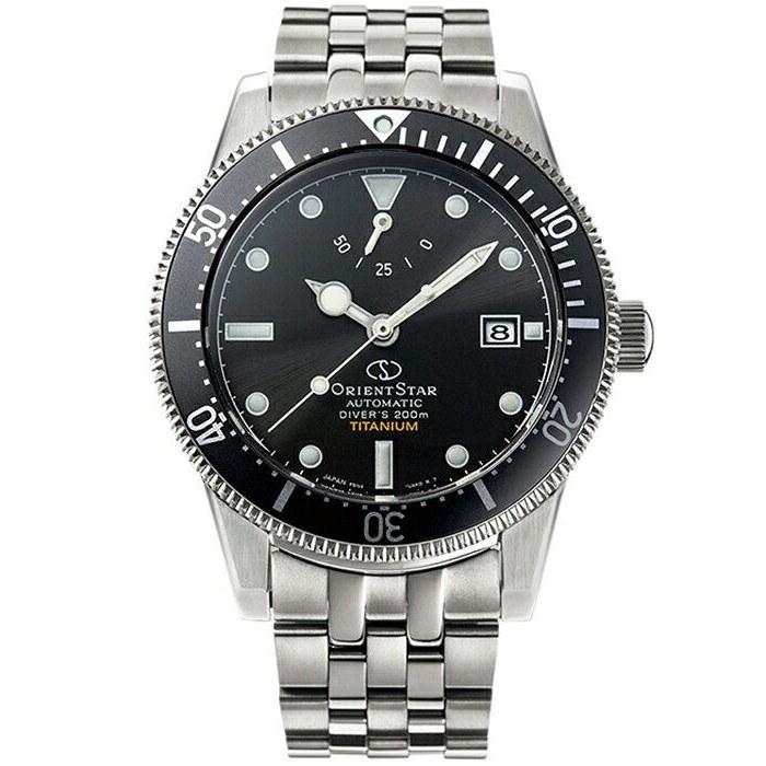 Orient Star M42 Diver 1964 2nd Edition Titanium Model RK-AU0701B Mens Wristwatch Mechanical Automatic Black Calendar Auto
