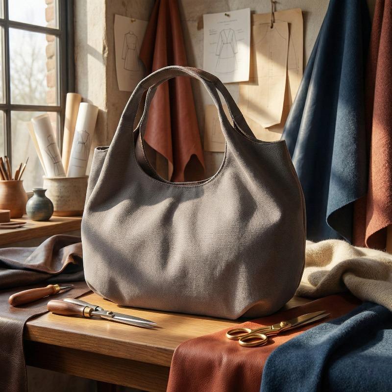 Vegetable basket canvas shoulder portable messenger large capacity women s bag new fashion