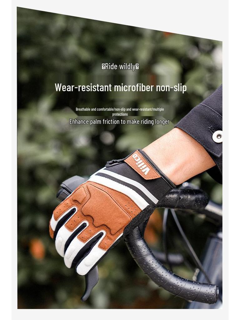 Vilico Windproof Cycling, Hiking & Sports Gloves: Autumn/Winter Style, Anti-Collision, Touchscreen Compatible, Wear-Resistant Microfiber.