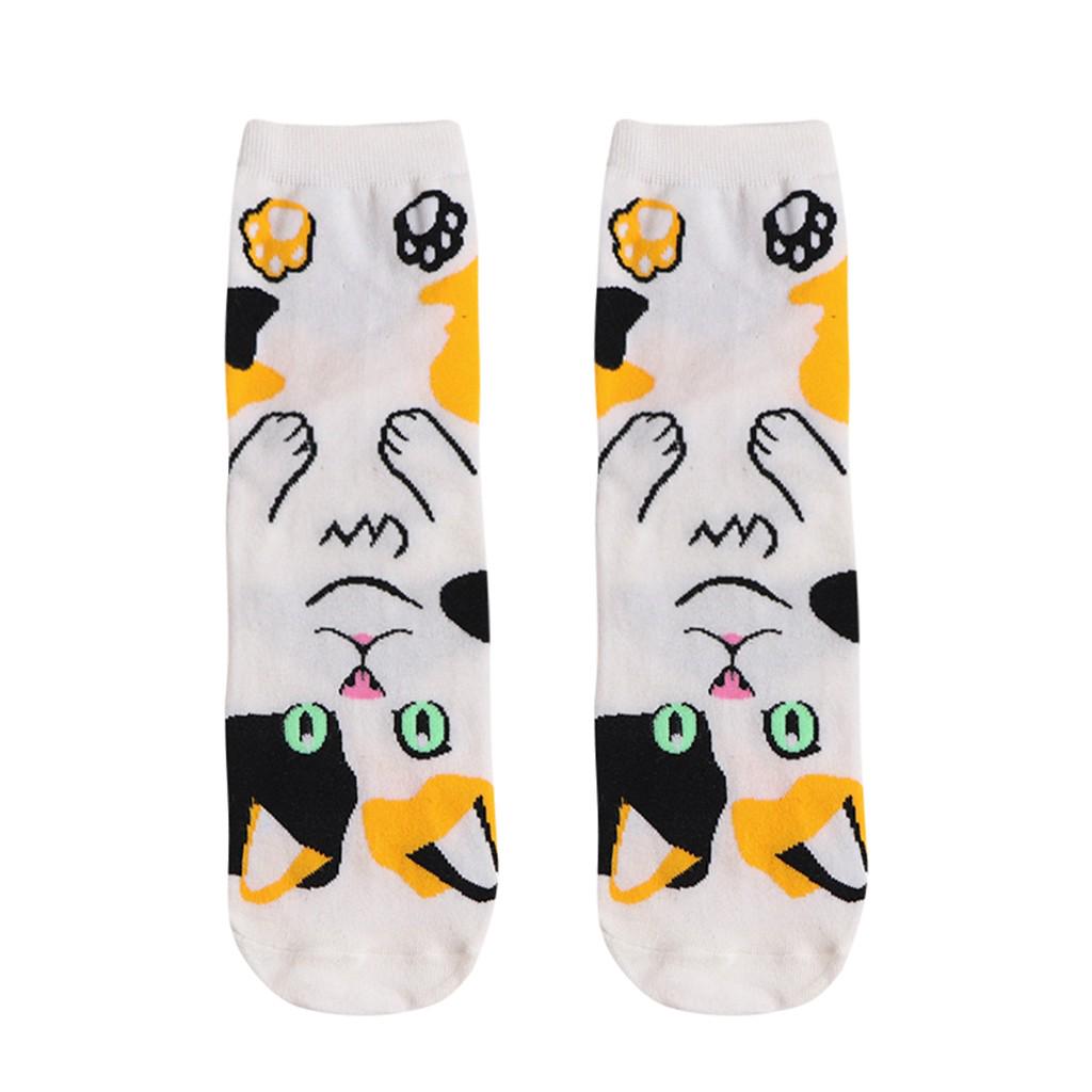 Women Man Cotton Socks Animal  Animation Character Cute Gift  Dress Sock