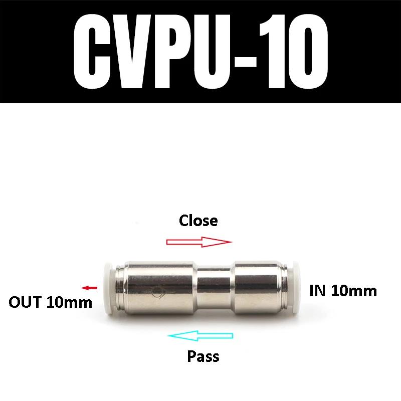 Pneumatic One-way Non Return Check Valve Original Replacement Straight Control CVPU AKH Non Return Plastic Check Car Pressure Regulators 5