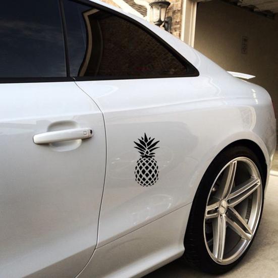 Family Car Styling Window Door Decal Pineapple Pattern Sticker Decor